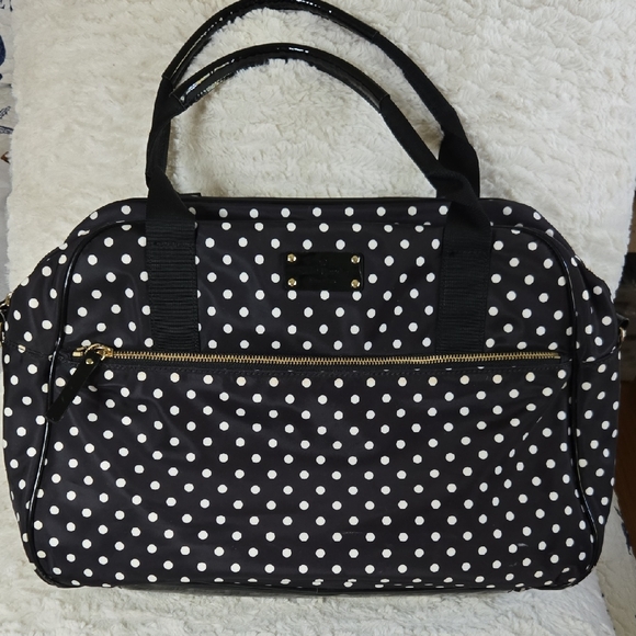 Kate Spade New York Handbags - Kate Spade New York Black and White Polka Dot Tote Bag